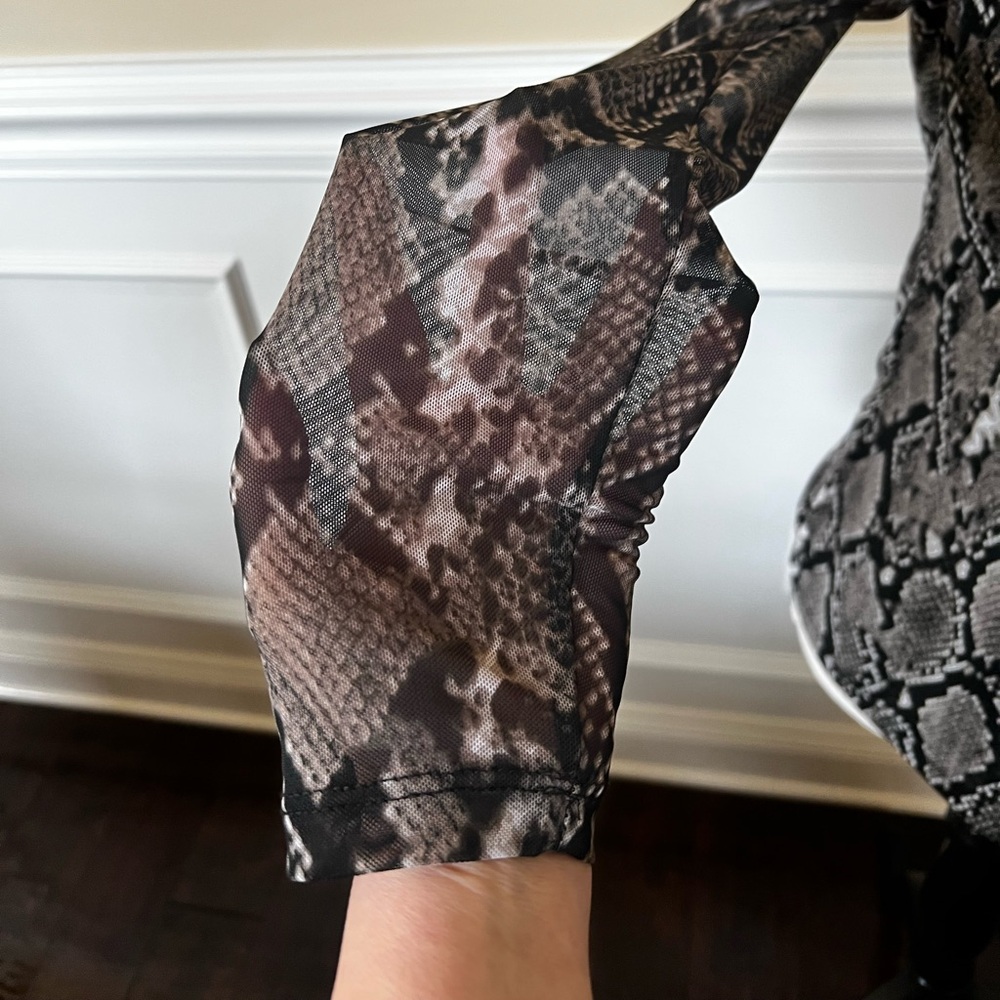 Gray/Black, Classic Python Snake Skin print, High… - image 8